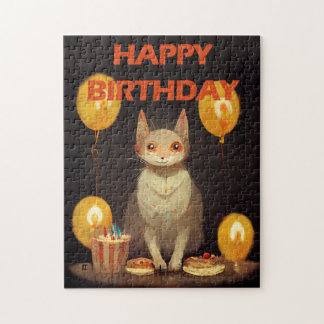 Puzzle Happy Birthday! - cat party