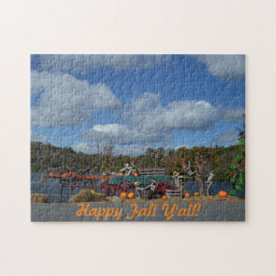 Puzzle Happy Fall Y'all Rustic Autumn Afficher photo