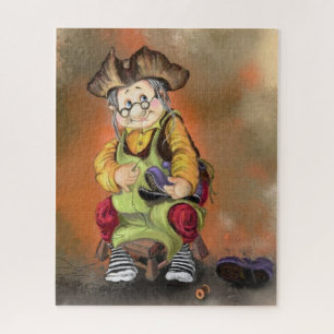 Puzzle Happy Little Old Shomker - Dessin de dessin animé