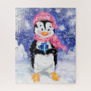 Puzzle Happy Penguin - Noël -