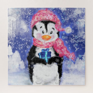 Puzzle Happy Penguin - Noël