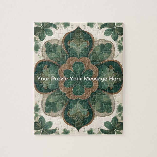 Puzzle Harmonie celtique : Shamrock Mandala (Vertical)