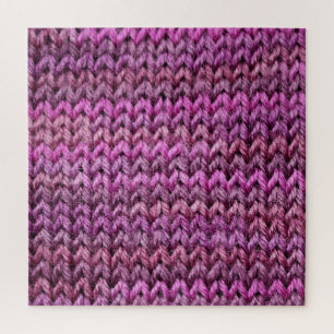 Puzzle Harmonie de Knit : Texture de bande violette