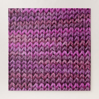 Puzzle Harmonie de Knit : Texture de bande violette
