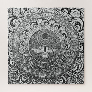 Puzzle Harmonie et équilibre Silver Yin Yang