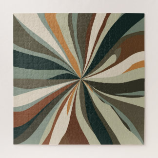 Puzzle Harmonie Terreuse du Milieu du Siècle | Jigsaw Géo