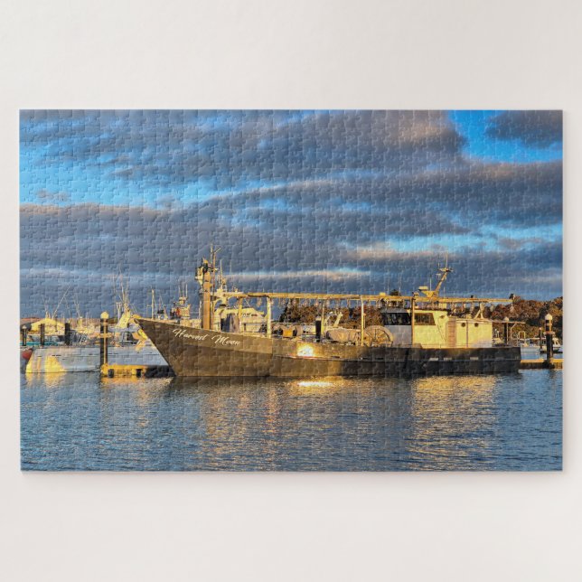 Puzzle Harvest Moon boat, marina, Robe, Australie du Sud (Horizontal)
