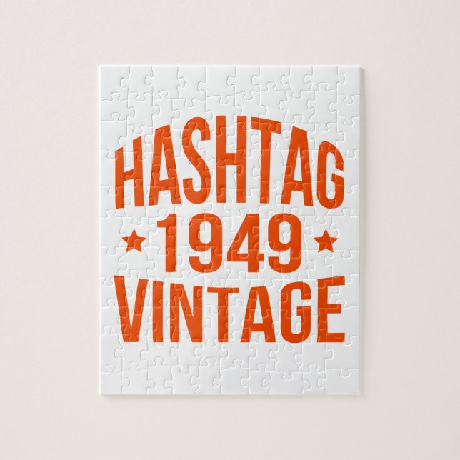 Puzzle Hashtag Vintage 1949 (Vertical)