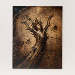 Puzzle “Hathoria” –  Portrait d'une femme dans la nature