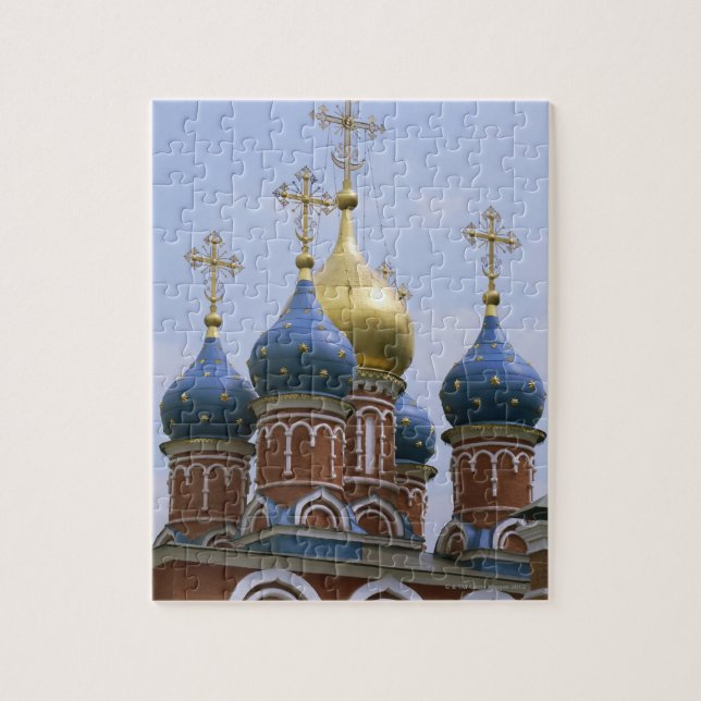Puzzle Haut de l'Eglise orthodoxe russe en Russie (Vertical)