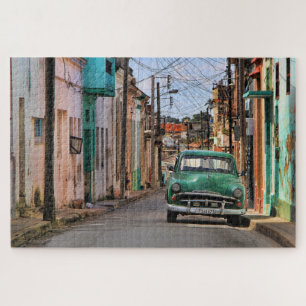 Puzzle Havana Street Oldtimer Car Cuba Voyage Photographi