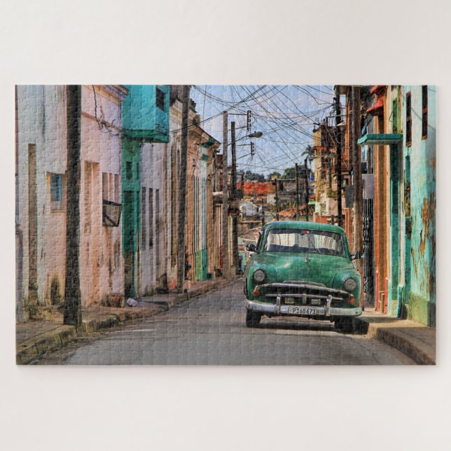 Puzzle Havana Street Oldtimer Car Cuba Voyage Photographi (Horizontal)