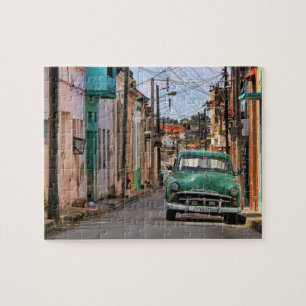 Puzzle Havana Street Oldtimer Car Cuba Voyage Photographi