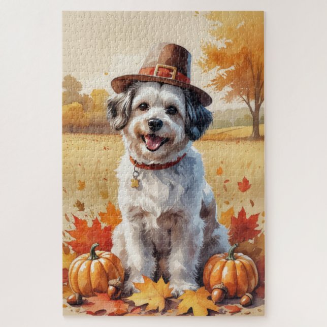 Puzzle Havanais L'Automne Feuille L'Art Thanksgiving (Vertical)