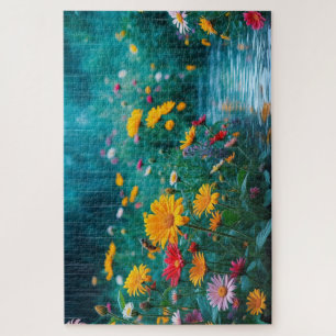 Puzzle Havre de fleur de papillon - Harmonie florale vibr