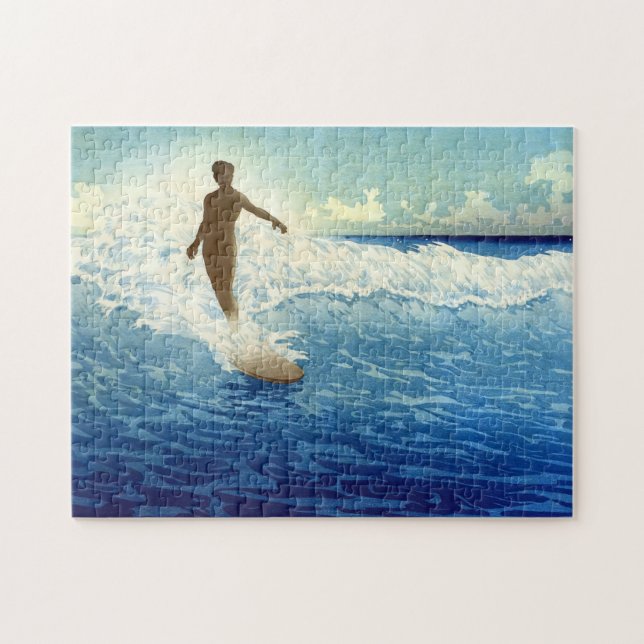 Puzzle "Hawaï, le cavalier de surf" - Charles W. Bartlett (Horizontal)