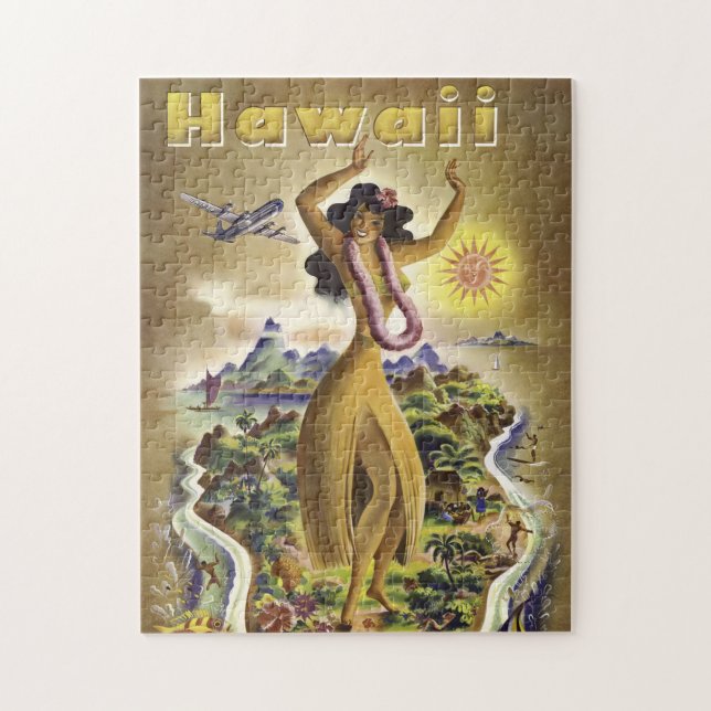 Puzzle Hawaï vintage 2 (Vertical)