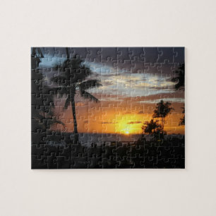 Puzzle hawaïen de coucher du soleil