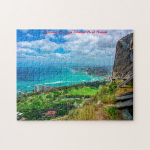 Puzzle Hawaii Diamond Head. Vœux de Noël