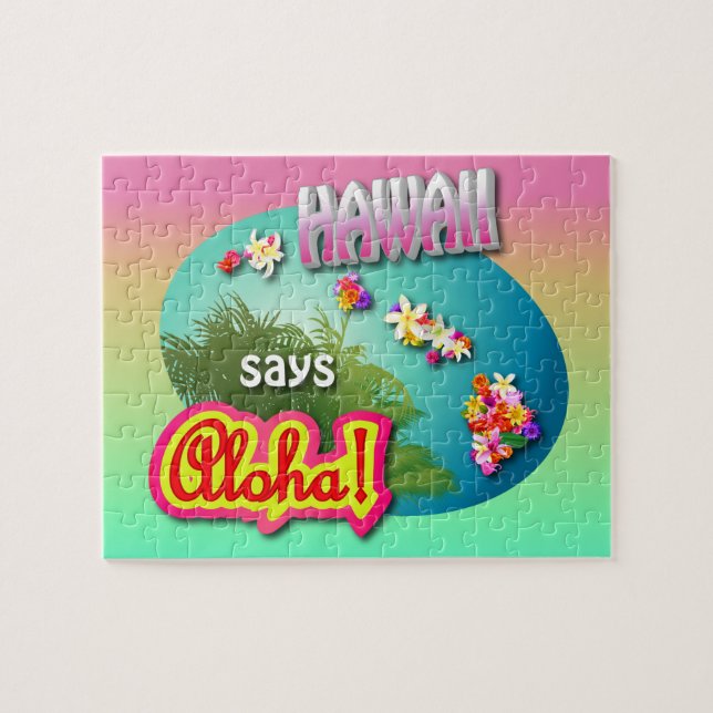 Puzzle Hawaii Dit Aloha ! (Horizontal)
