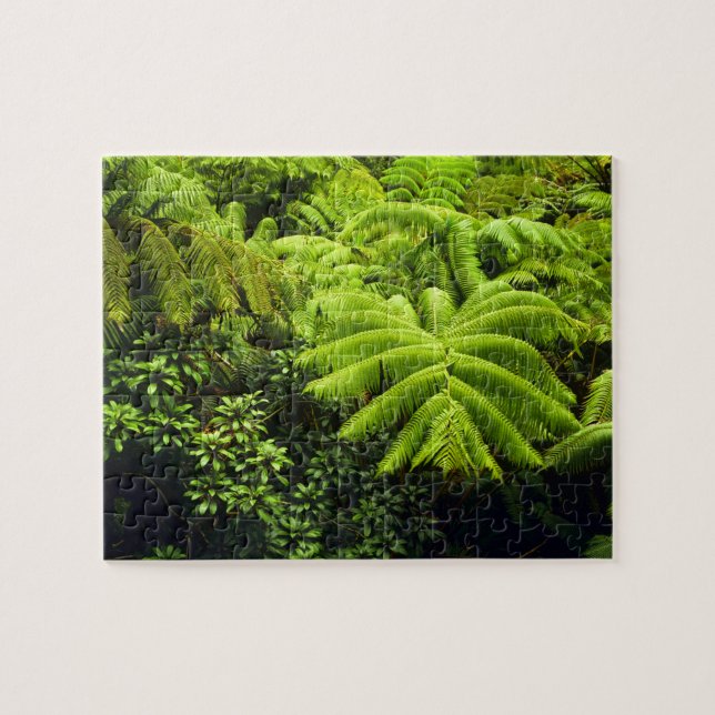 Puzzle Hawaii, Grande Île, Verdure tropicale luxuriante e (Horizontal)