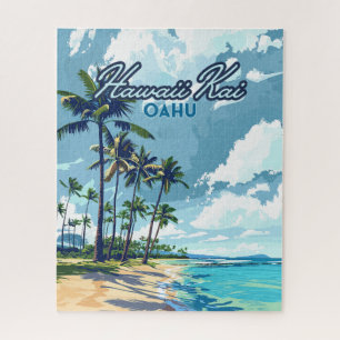 Puzzle Hawaii Kai Honolulu Oahu Hawaii Retro