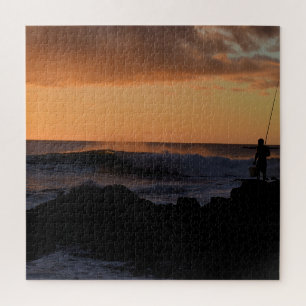 Puzzle Hawaii Sunset Surf Fishing - 20x20 - 676 pcs.