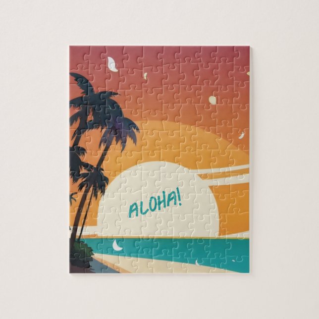 Puzzle Hawaiian/Aloha/Tropical/plage (Vertical)