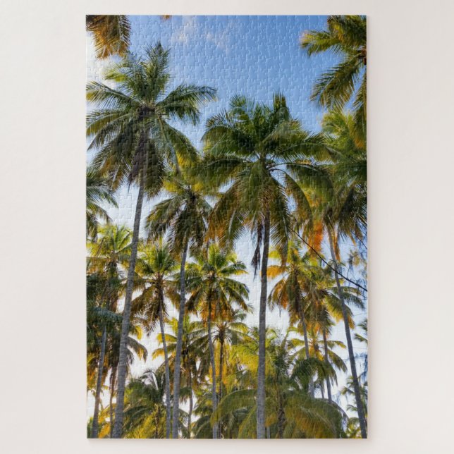 Puzzle Hawaiian Exotic Beach Palm Trees & Sky (Vertical)