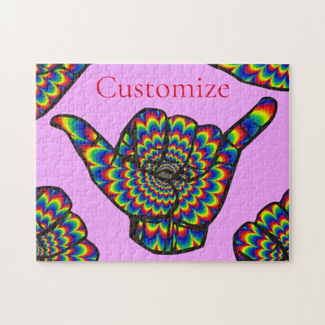 Puzzle Hawaiian Shaka Psychedelic Thunder_Cove (Horizontal)