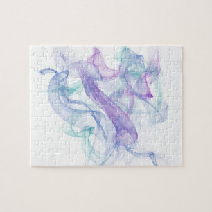 Puzzle Haze violet Abstrait
