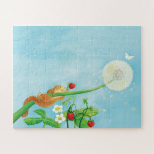 Puzzle Hazel Dormouse, fraises sauvages et bouffée de pis