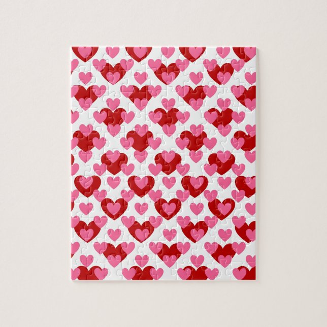 Puzzle Heart Pattern (Vertical)