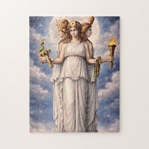 Puzzle Hécate Triple Déesse Art Lunaire Céleste – mythe