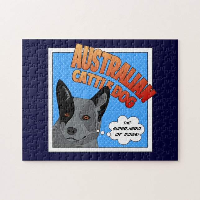 Puzzle Heeler bleu (Horizontal)