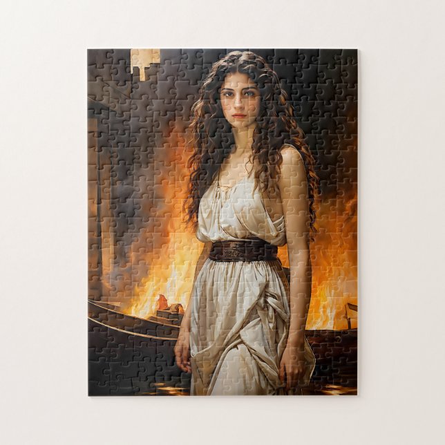 Puzzle « Hélène intemporelle : catalyseur de Troie » (Vertical)