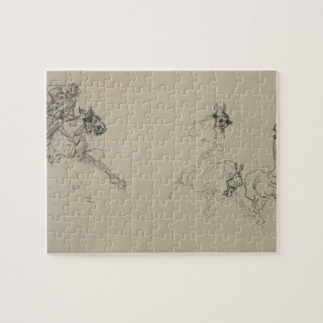 Puzzle Henri De Toulouse-Lautrec | Etude de Chevaux (rect (Horizontal)