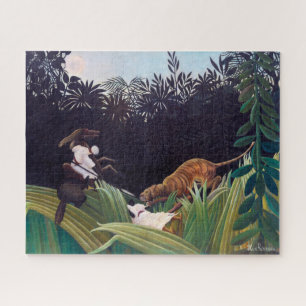 Puzzle Henri Rousseau - Éclaireurs attaqués par un tigre