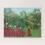 Puzzle Henri Rousseau - Forêt tropicale avec singes<br><div class="desc">Forêt tropicale avec singes (Tropical Forest with Monkeys) - Henri Rousseau (dit Douanier Rousseau),  Huile sur toile,  1910</div>