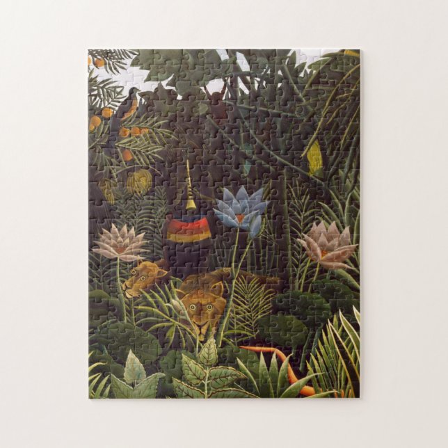 Puzzle Henri Rousseau la jungle de rêve fleurit la (Vertical)