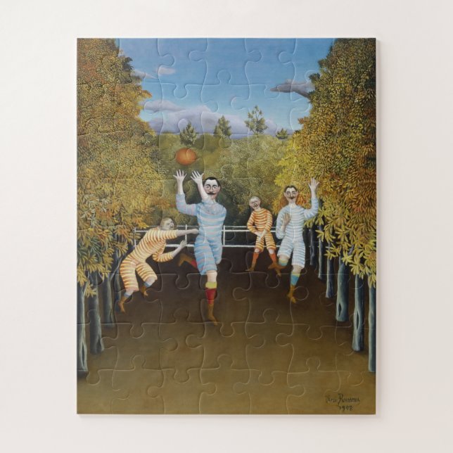 Puzzle Henri Rousseau - Les joueurs de football (Vertical)