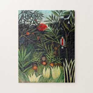 Puzzle Henri Rousseau Paysage avec Singes Botanique Ga