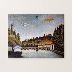 Puzzle Henri Rousseau - Pont de Sèvres et collines de Cla