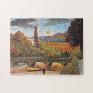 Puzzle Henri Rousseau - Seine et Tour Eiffel au coucher d