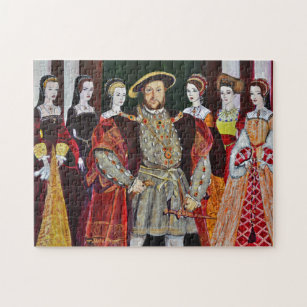 Puzzle Henry le Huitième et ses six femmes