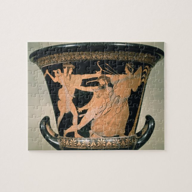 Puzzle Herakles luttant, détail d'un grenier rouge-figu (Horizontal)