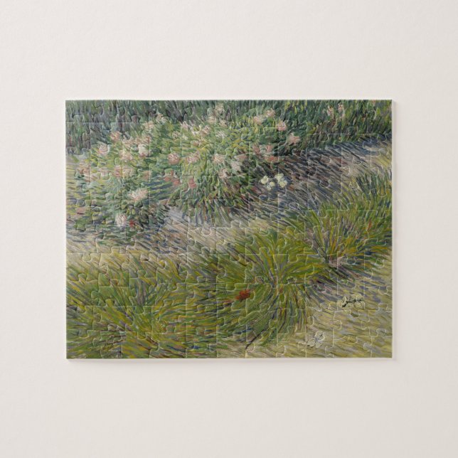 Puzzle Herbe et papillons par Vincent van Gogh (Horizontal)