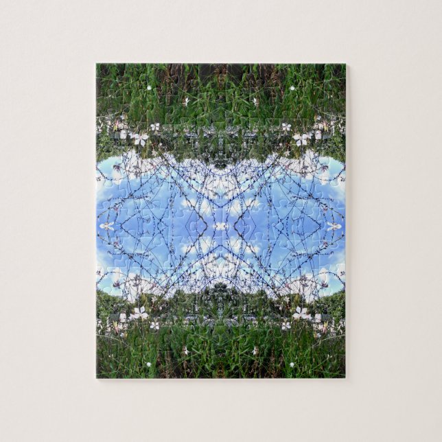 Puzzle Herbe Verte Ciel Bleu (Vertical)
