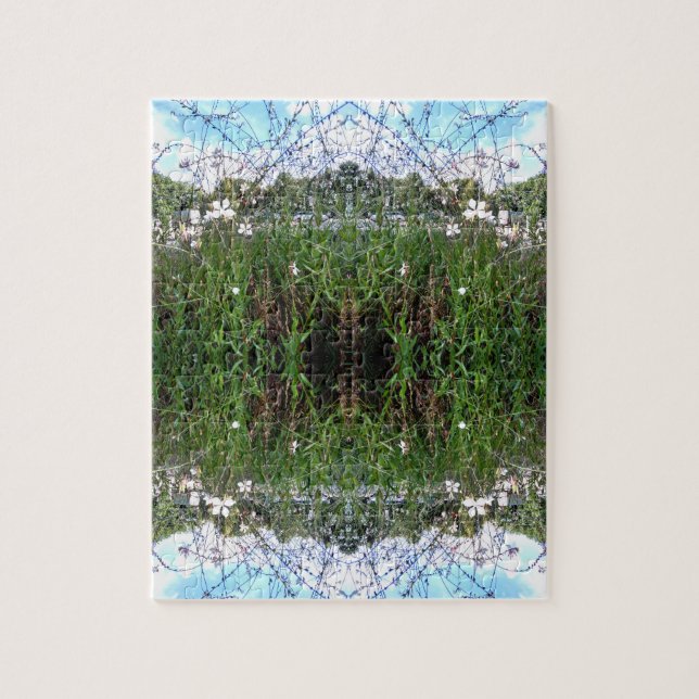 Puzzle Herbe Verte Ciel Bleu (Vertical)