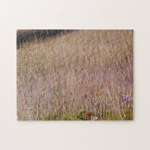 Puzzle Herbe violette et fleurs sauvages